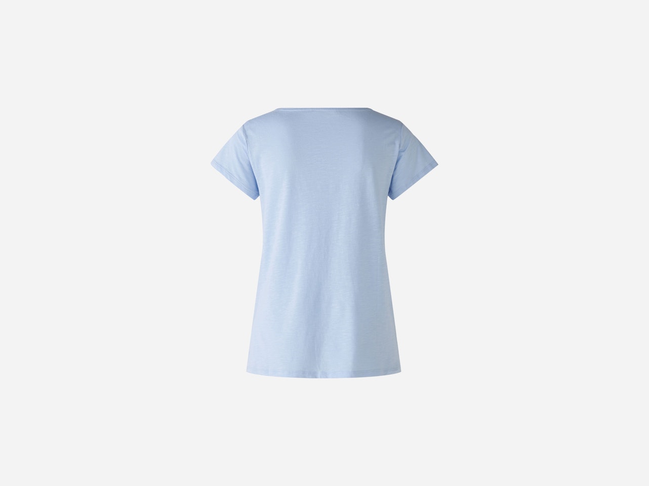 Bild 7 von T-shirt cotton viscose blend in light blue | Oui