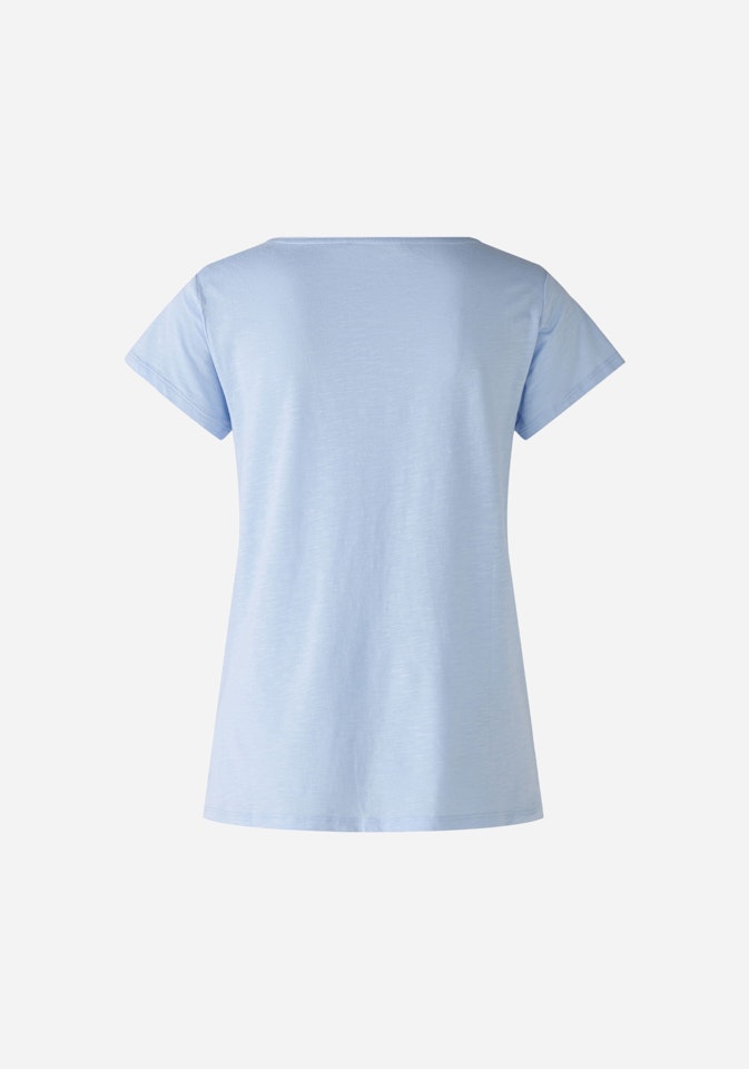 Bild 7 von T-Shirt Baumwoll-Viskosemischung in light blue | Oui