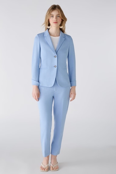 Bild 1 von FEYLIA Jersey trousers slim fit, cropped in light blue | Oui