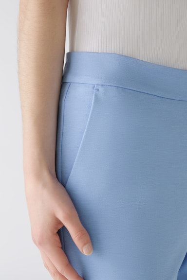 Bild 4 von FEYLIA Jersey trousers slim fit, cropped in light blue | Oui