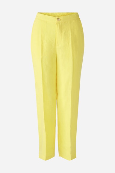 Bild 7 von Linen trousers mid waist , cropped in yellow | Oui