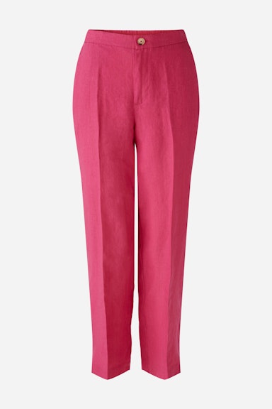 Bild 1 von Leinenhose Mid waist , cropped in pink | Oui