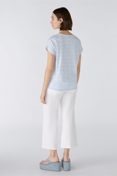 Bild 3 von T-shirt stretchy cotton-modal quality in offwhite blue | Oui