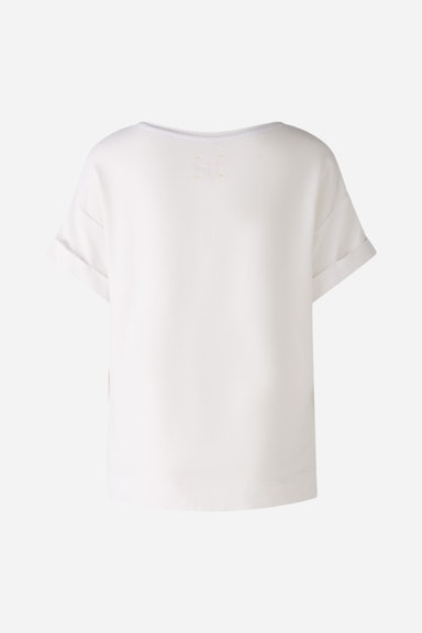 Bild 6 von T-shirt elasticated modal cotton blend in optic white | Oui