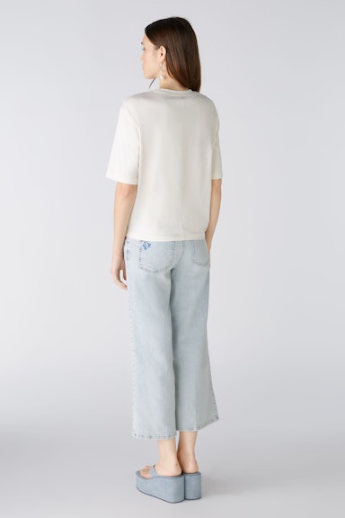 Bild 3 von Blouse shirt patch with organic cotton in cloud dancer | Oui