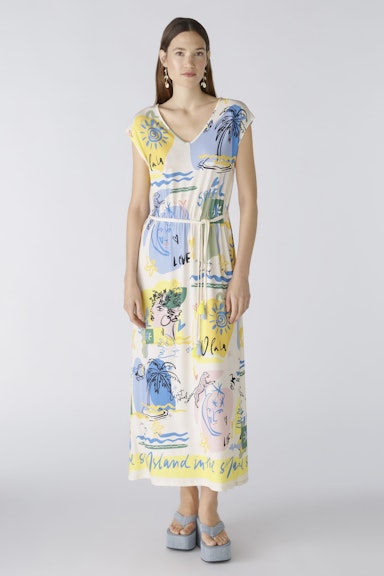 Bild 1 von Maxi dress  slinky Touch quality in yellow blue | Oui
