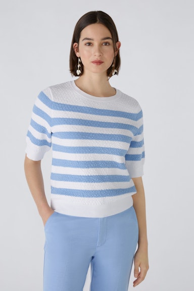 Bild 1 von Pullover reine Baumwolle in offwhite blue | Oui