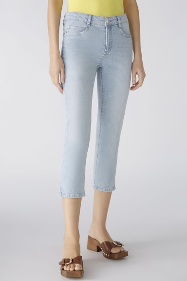 Bild 2 von Jeans THE CROPPED mid waist, cropped in blue denim | Oui