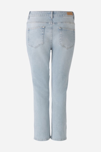 Bild 7 von Jeans THE CROPPED mid waist, cropped in blue denim | Oui