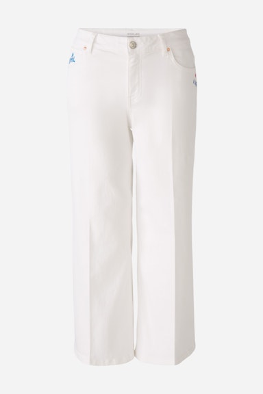 Bild 8 von Jeans WIDE LEG mid waist, cropped in optic white | Oui