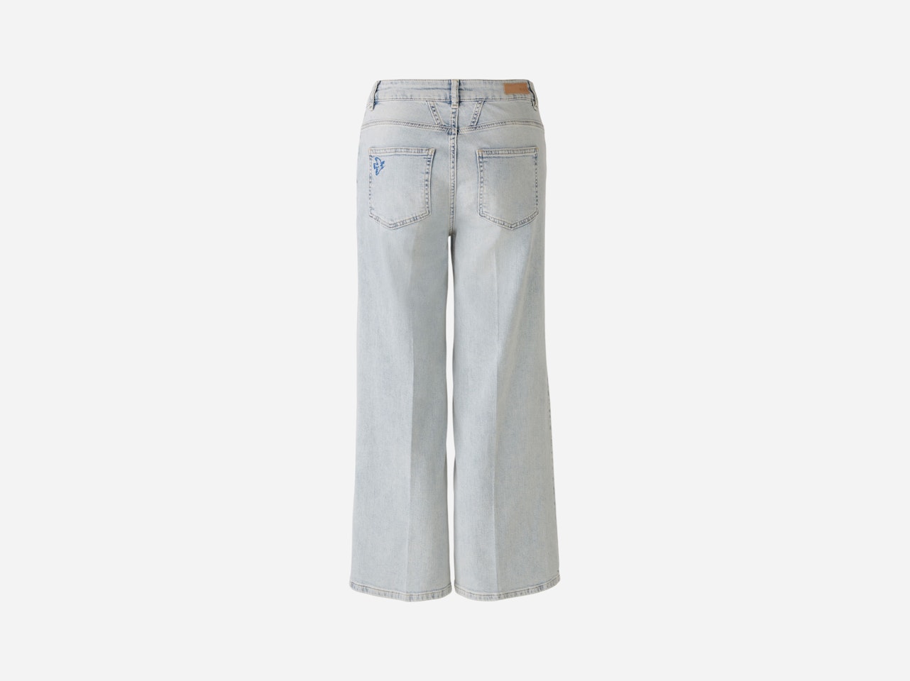 Bild 7 von WIDE LEG jeans mid waist, cropped in blue denim | Oui