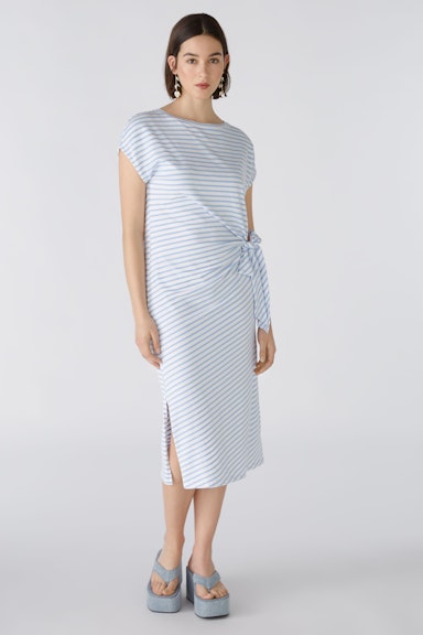 Bild 1 von Jersey dress elasticated modal cotton blend in offwhite blue | Oui