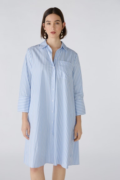 Bild 2 von Shirt blouse dress pure cotton in lt blue white | Oui