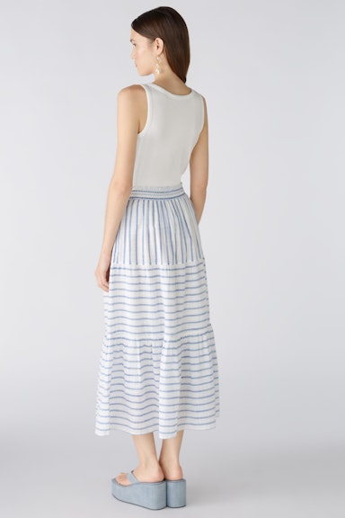 Bild 3 von Maxi skirt cotton in white blue | Oui
