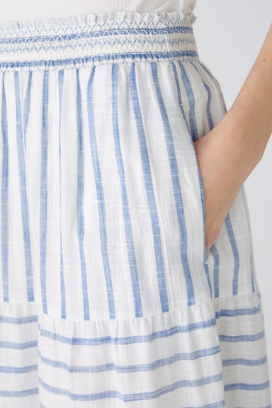 Bild 4 von Maxi skirt cotton in white blue | Oui