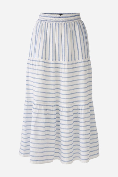 Bild 7 von Maxi skirt cotton in white blue | Oui