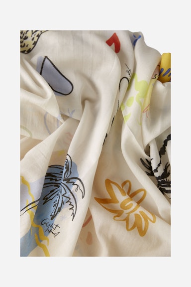 Bild 2 von Cloth cotton-modal blend in yellow blue | Oui