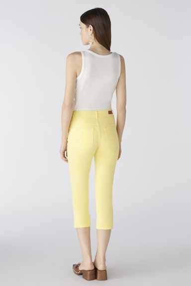 Bild 3 von Capri pants slim fit, mid waist in yellow | Oui