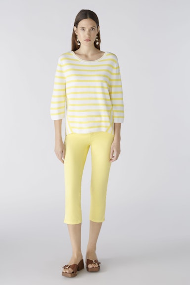 Bild 1 von Capri pants slim fit, mid waist in yellow | Oui