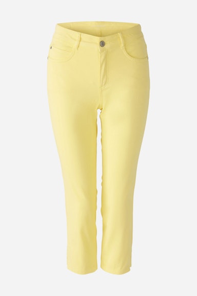 Bild 7 von Capri pants slim fit, mid waist in yellow | Oui