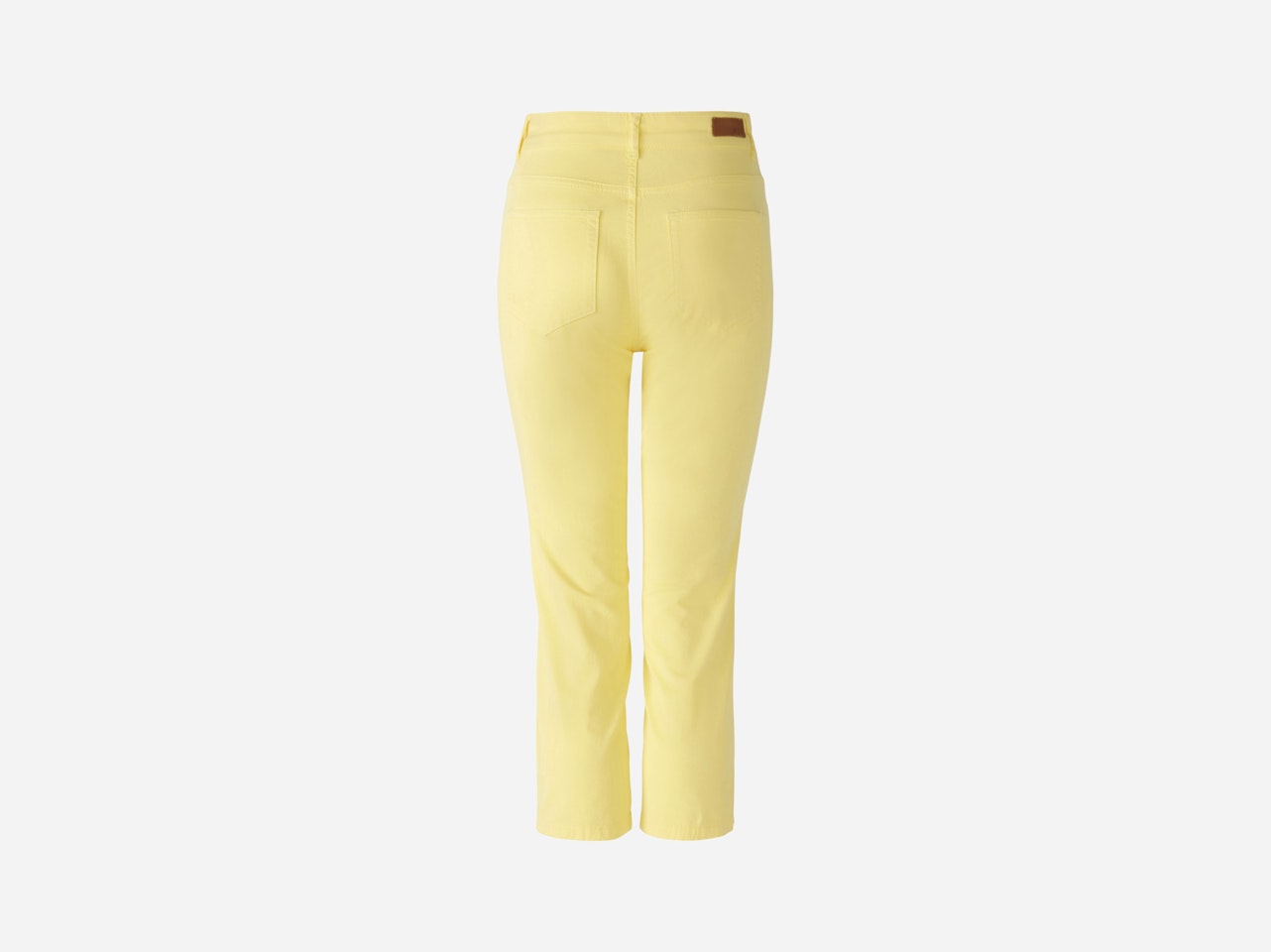 Bild 8 von Capri pants slim fit, mid waist in yellow | Oui