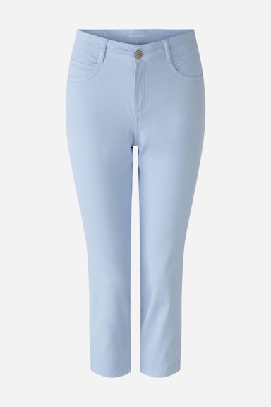 Bild 7 von Capri pants slim fit, mid waist in light blue | Oui