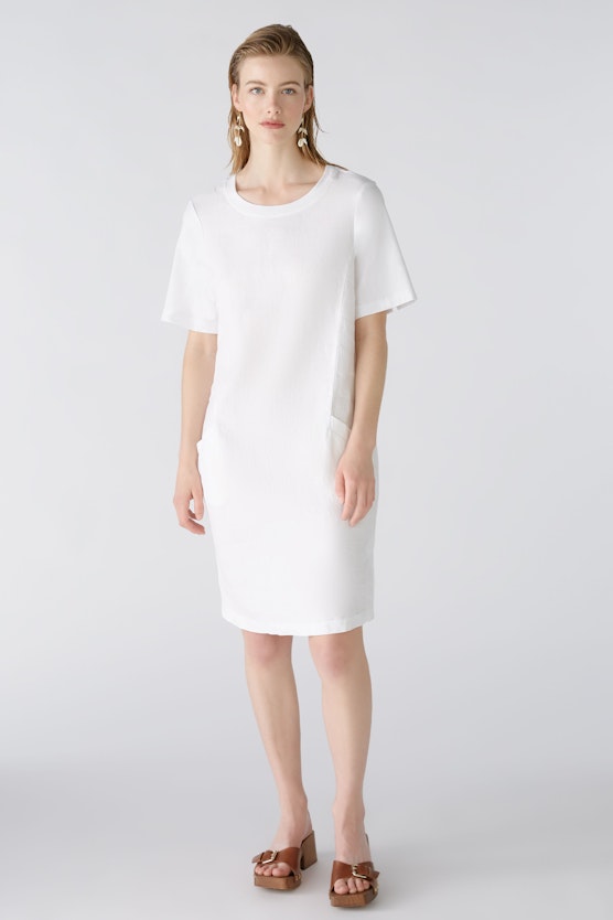 Dress linen-cotton patch