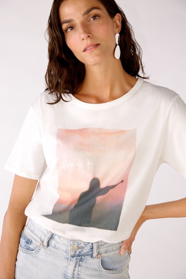 Bild 4 von T-Shirt in Bio-Baumwolle in cloud dancer | Oui