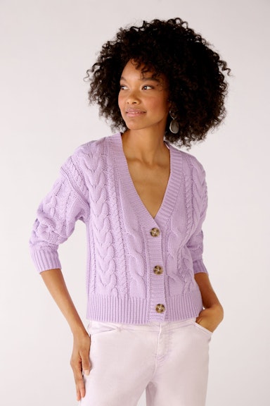 Bild 1 von Cardigan in a chunky knit look in lavendula | Oui