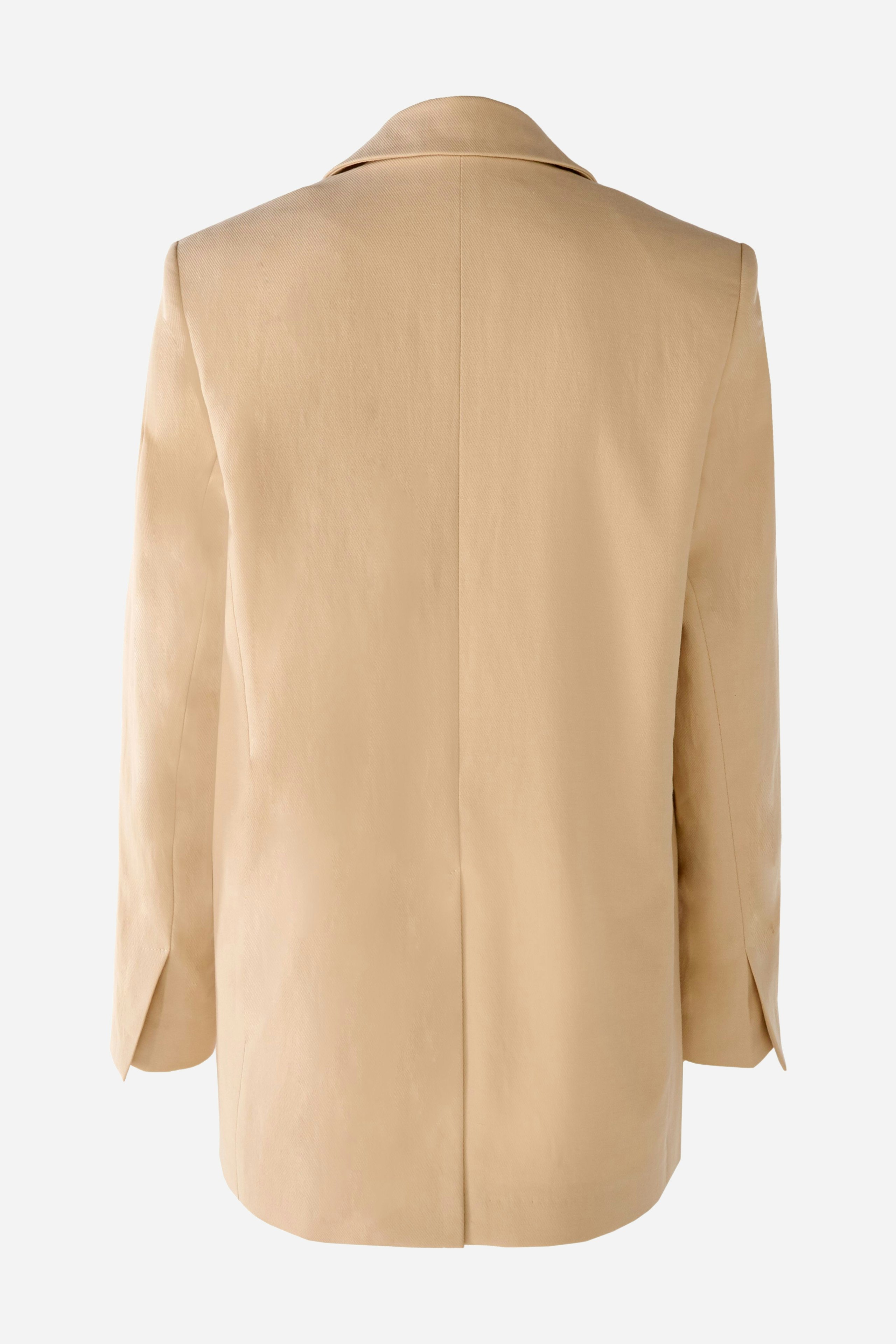 Blazer in a lightweight linen-cotton blend with stretch
