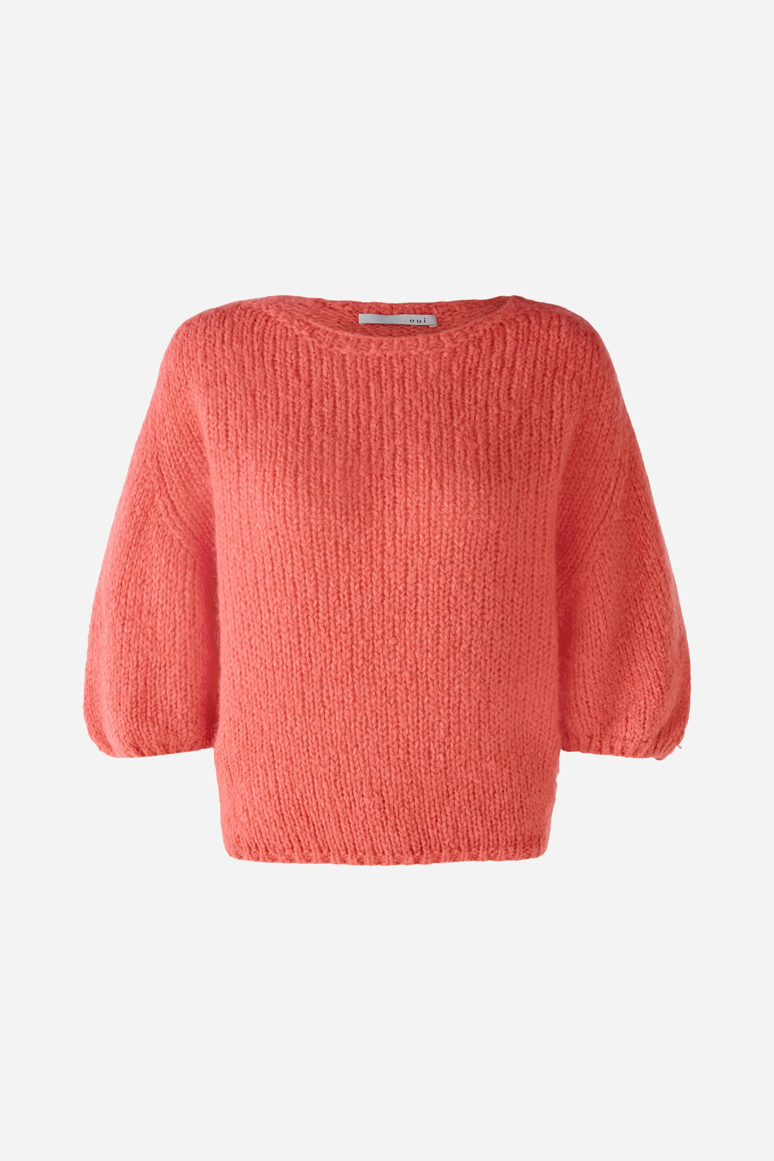 Bild 6 von Pullover mit Woll- und Mohairanteil in red | Oui