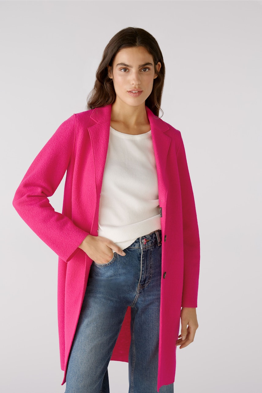 Bild 2 von MAYSON Coat boiled wool - pure new wool in pink | Oui