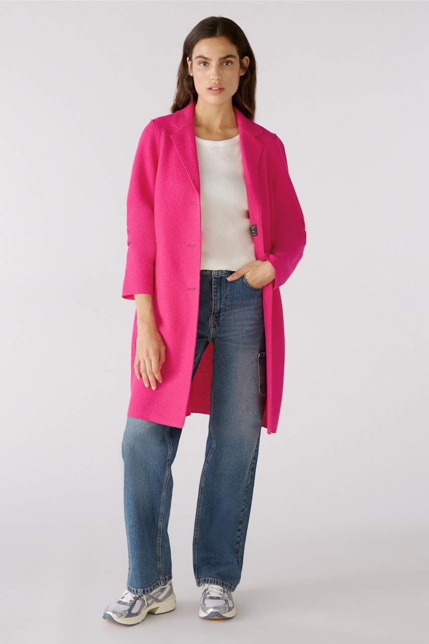 Bild 6 von MAYSON Coat boiled wool - pure new wool in pink | Oui