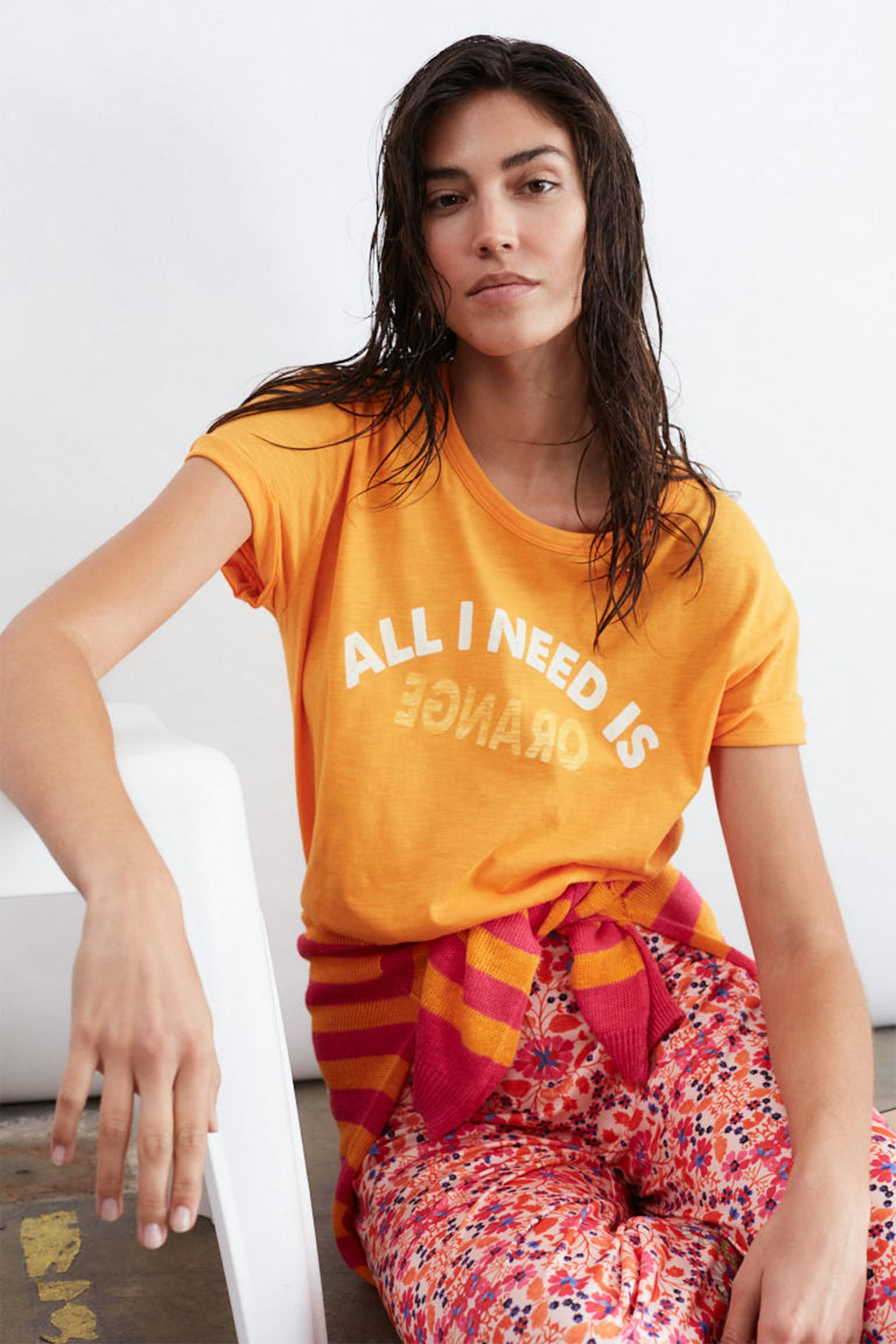 Bild 6 von T-Shirt 100% Baumwolle in flame orange | Oui