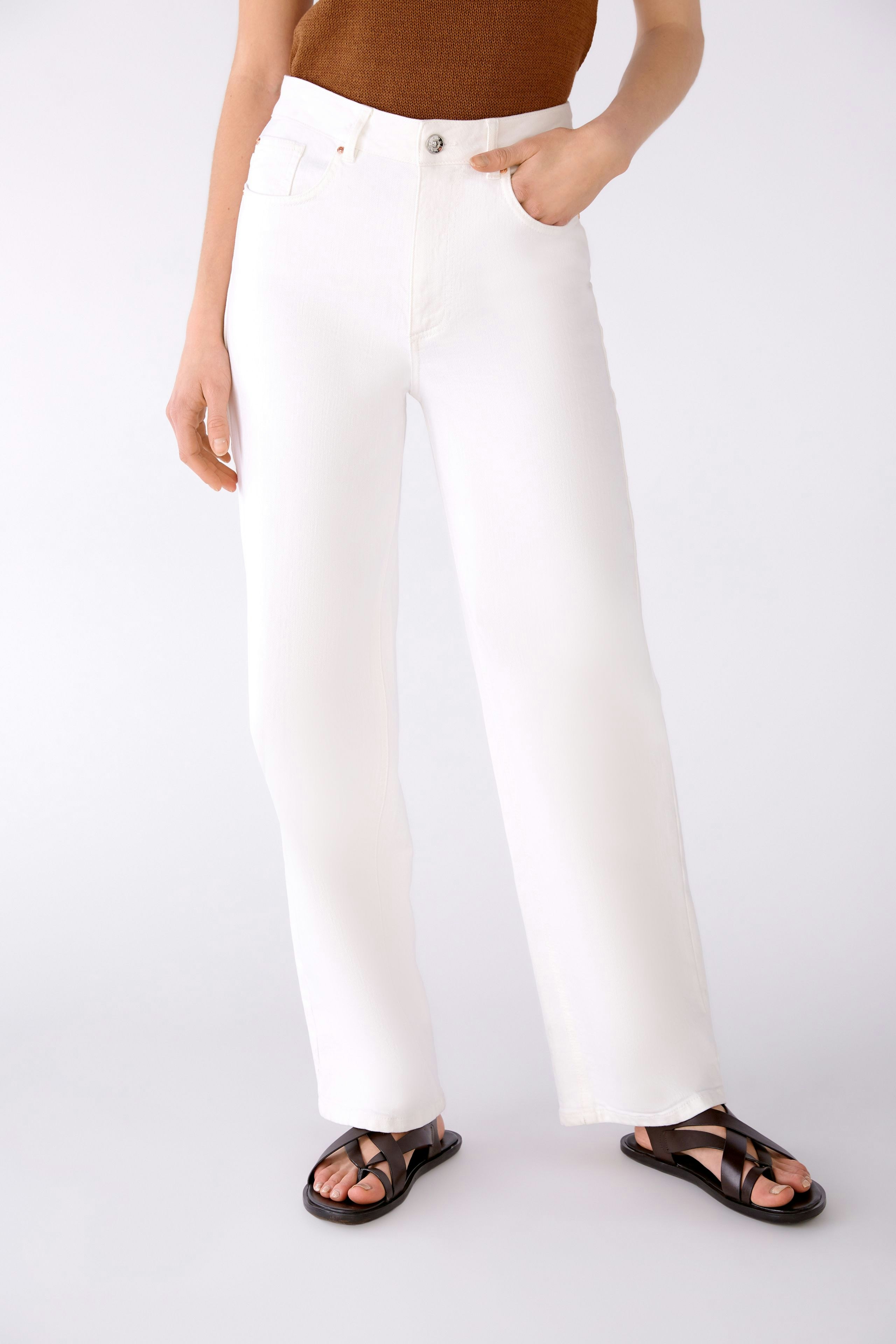 Bild 2 von Jeans THE BOYFRIEND high Waist, regular in optic white | Oui