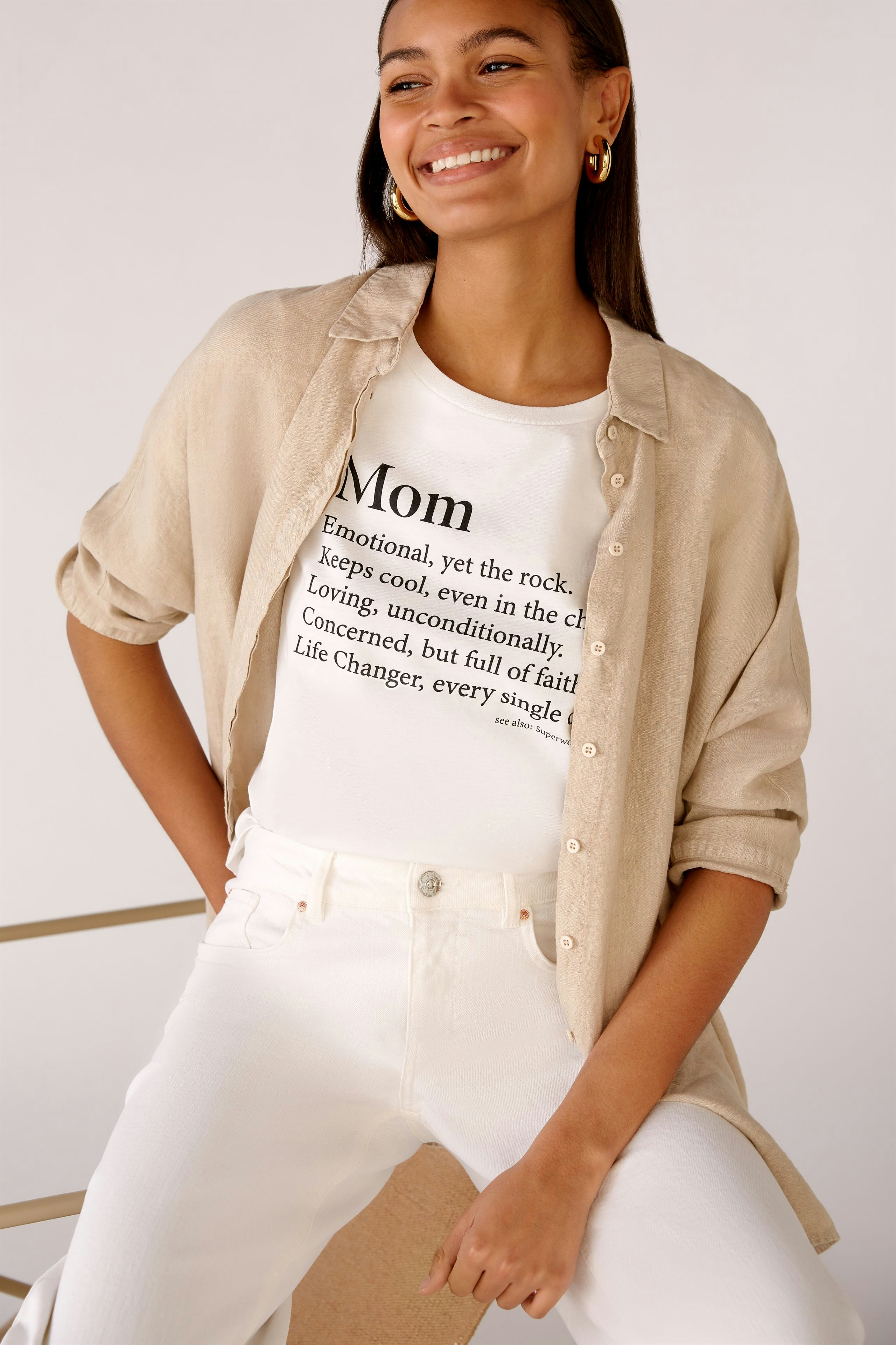 Bild 6 von Jeans THE BOYFRIEND high Waist, regular in optic white | Oui