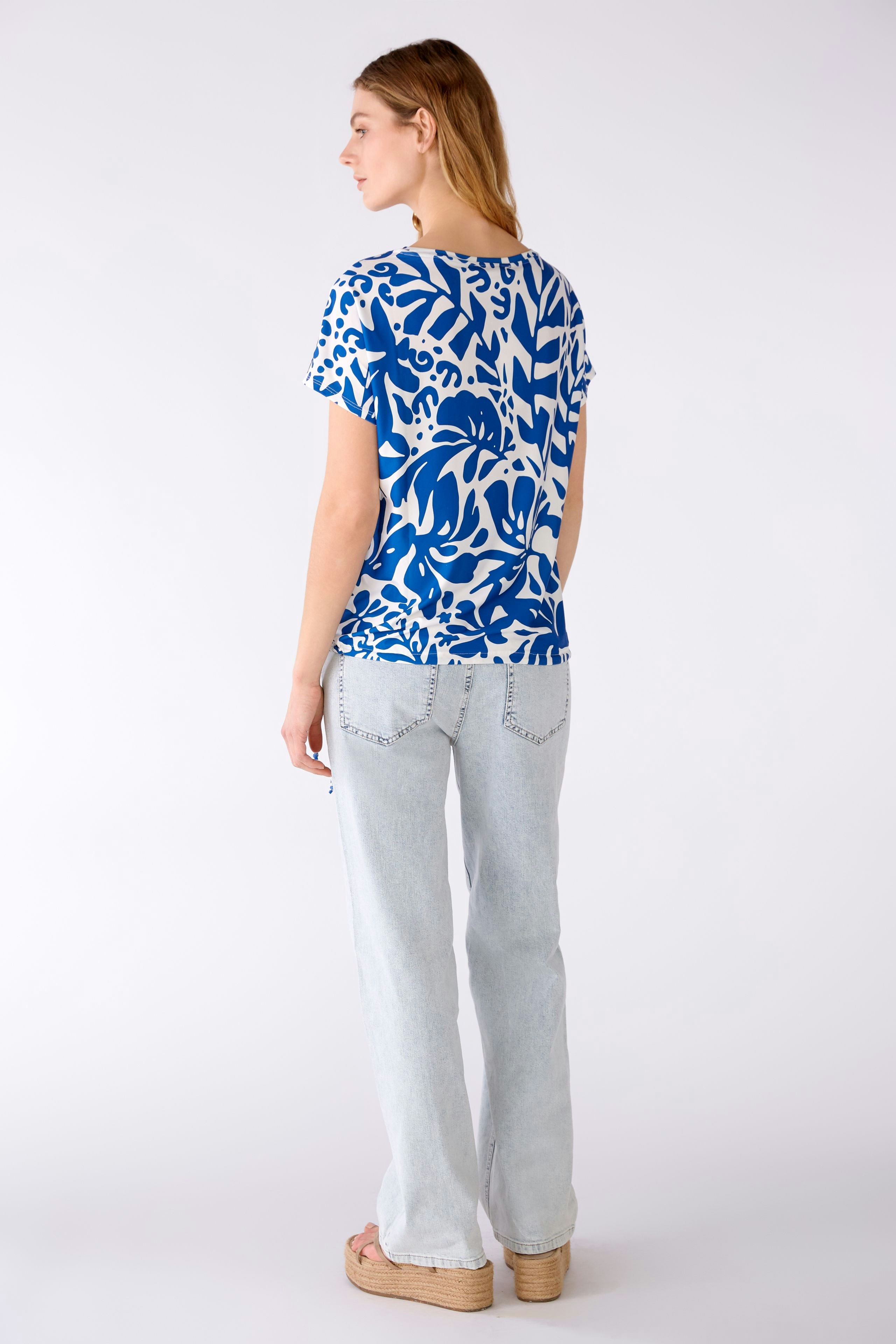 Bild 3 von Blouse silky Touch in blue white | Oui