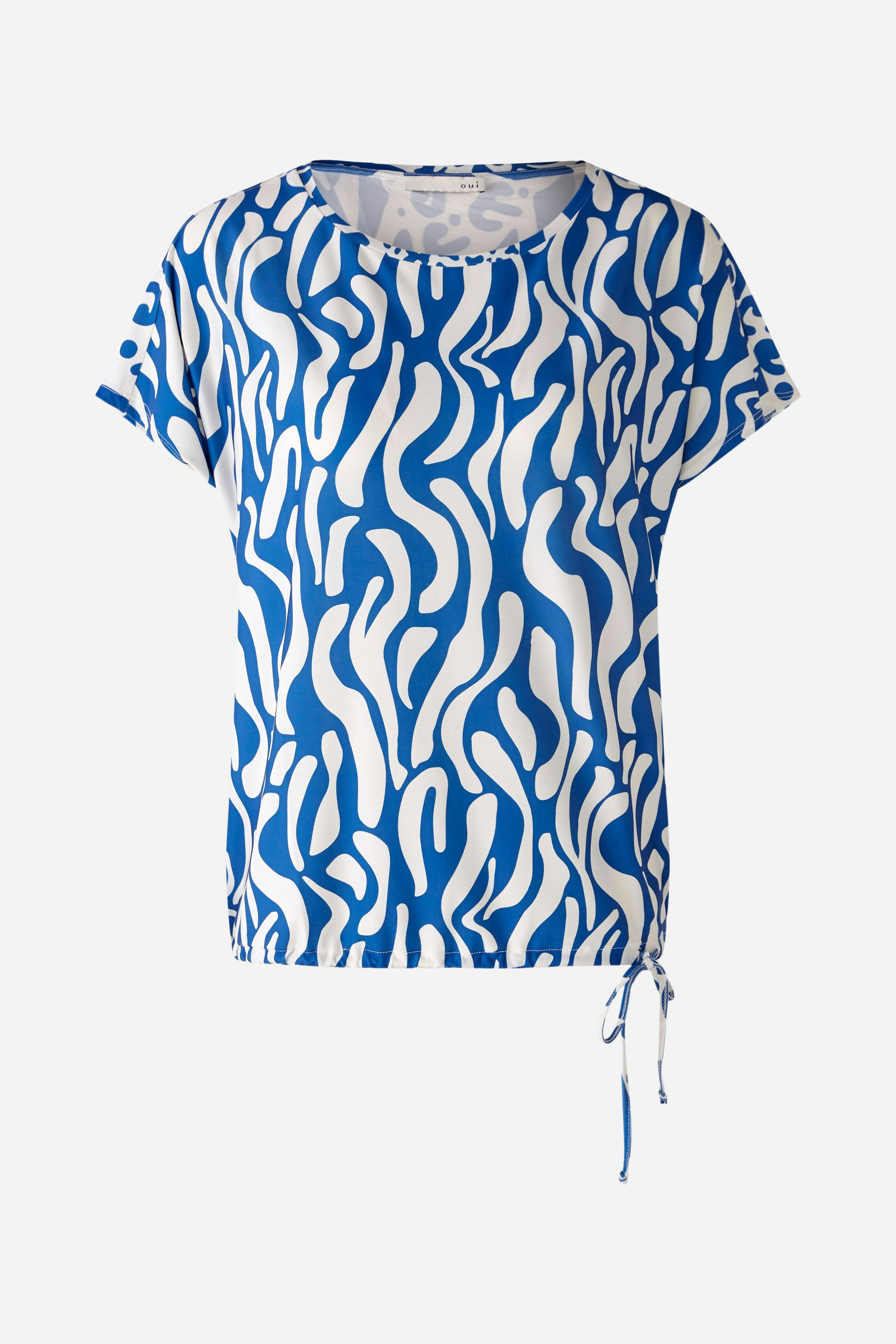 Bild 6 von Blouse silky Touch in blue white | Oui