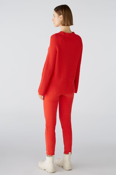Bild 3 von RUBI Pullover mit Reißverschluss, in reiner Baumwolle in chinese red | Oui