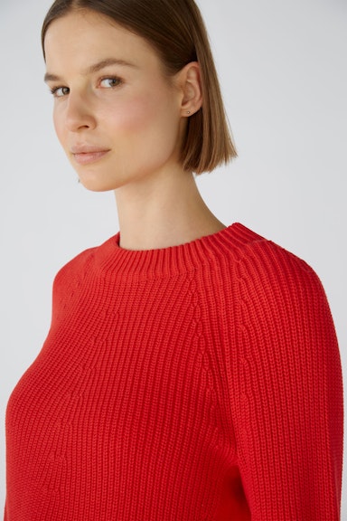 Bild 4 von RUBI Pullover mit Reißverschluss, in reiner Baumwolle in chinese red | Oui