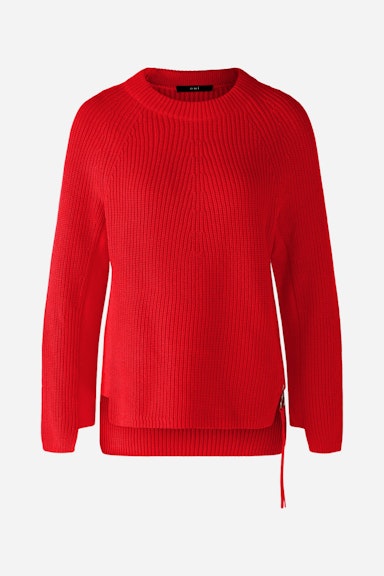 Bild 6 von RUBI Pullover mit Reißverschluss, in reiner Baumwolle in chinese red | Oui