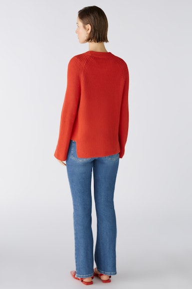 Bild 3 von RUBI Pullover mit Reißverschluss, in reiner Baumwolle in aura orange | Oui