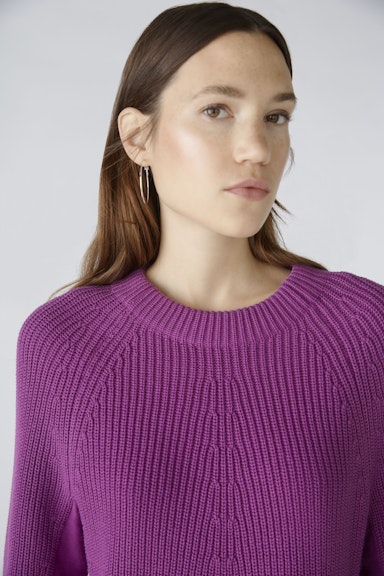 Bild 5 von RUBI Pullover with zip, in pure cotton in sparkling grape | Oui