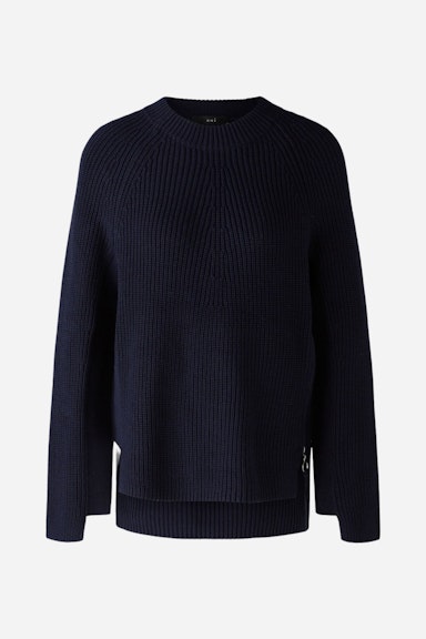 Bild 9 von RUBI Pullover mit Reißverschluss, in reiner Baumwolle in darkblue | Oui