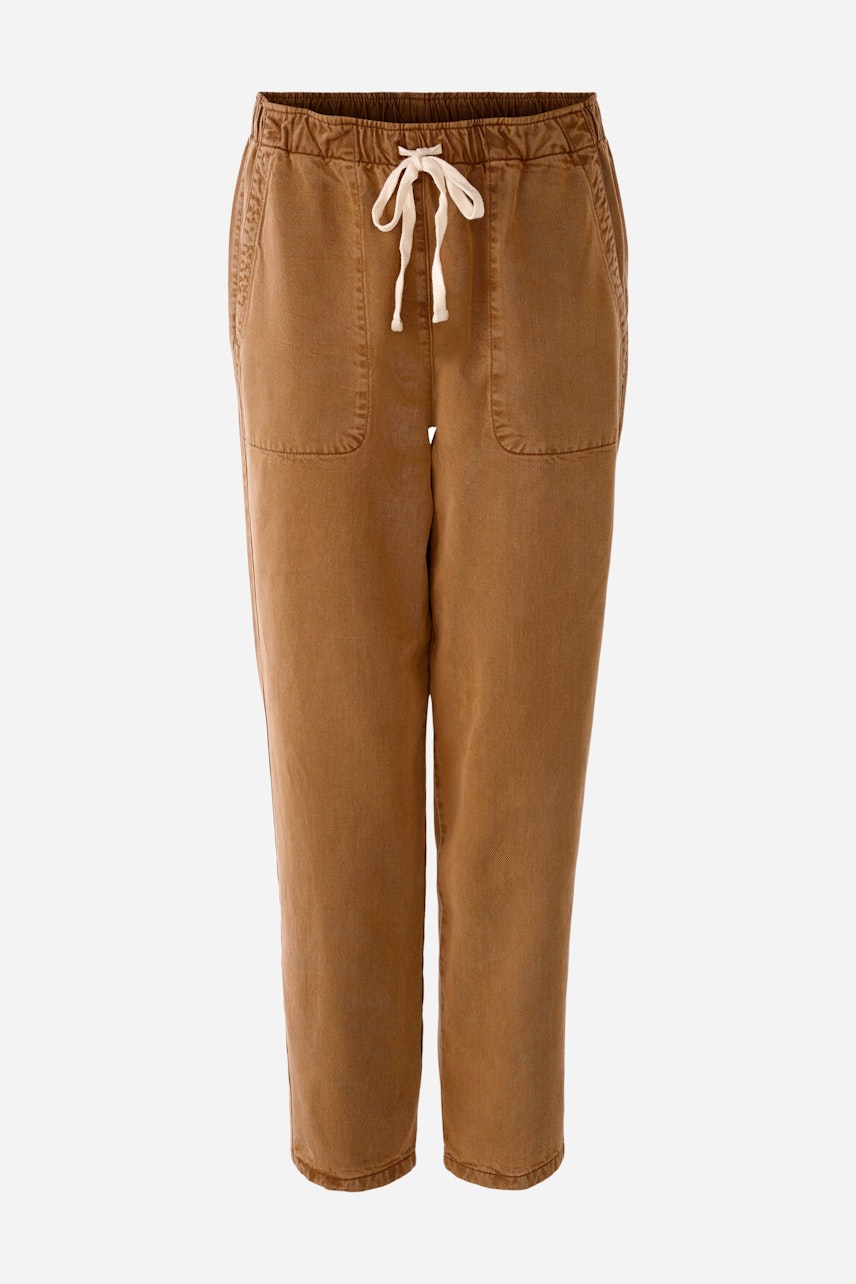 Bild 5 von Jogger lyocell cotton blend in dark camel | Oui