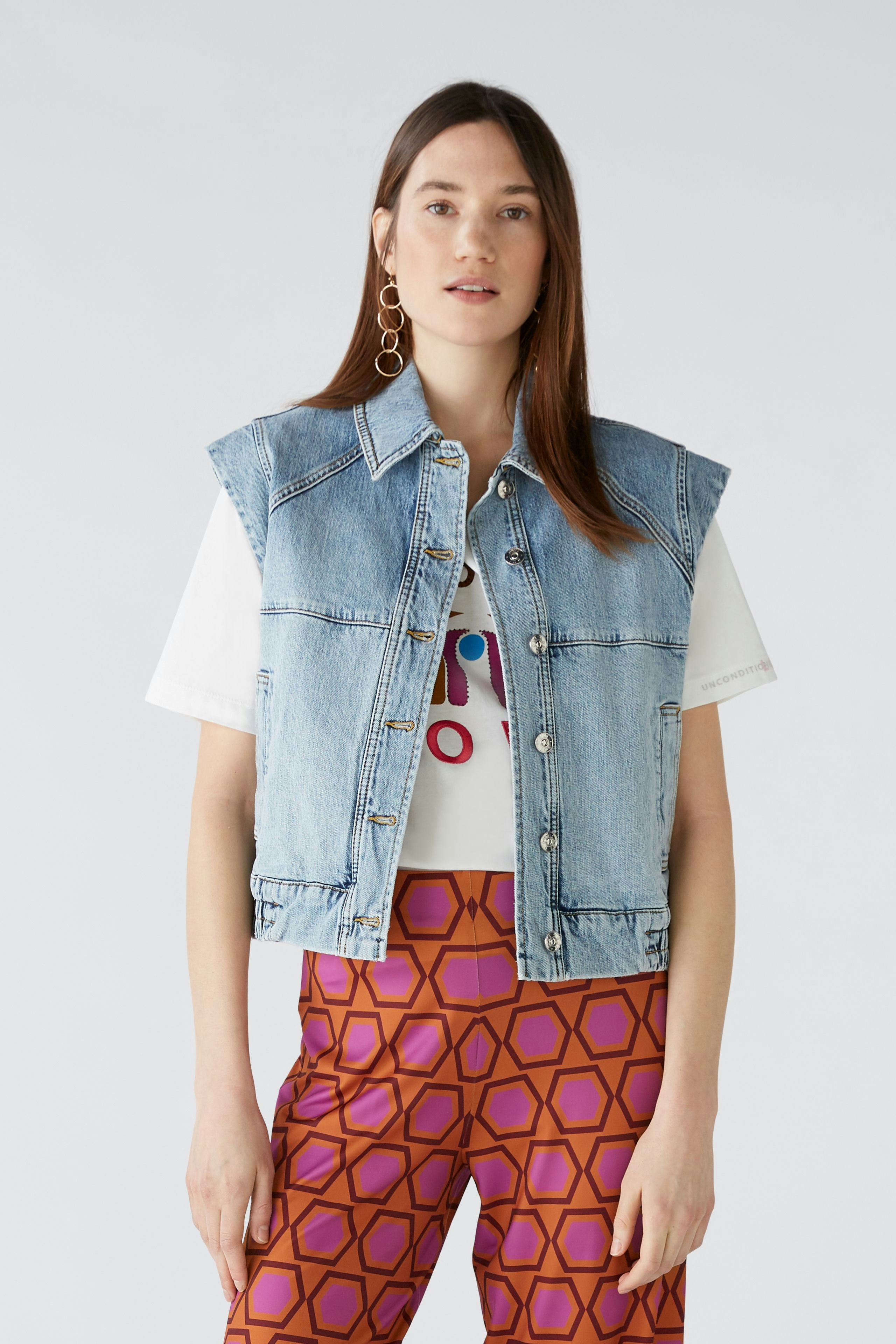 Bild 2 von Weste in authentischem Denim in blue | Oui