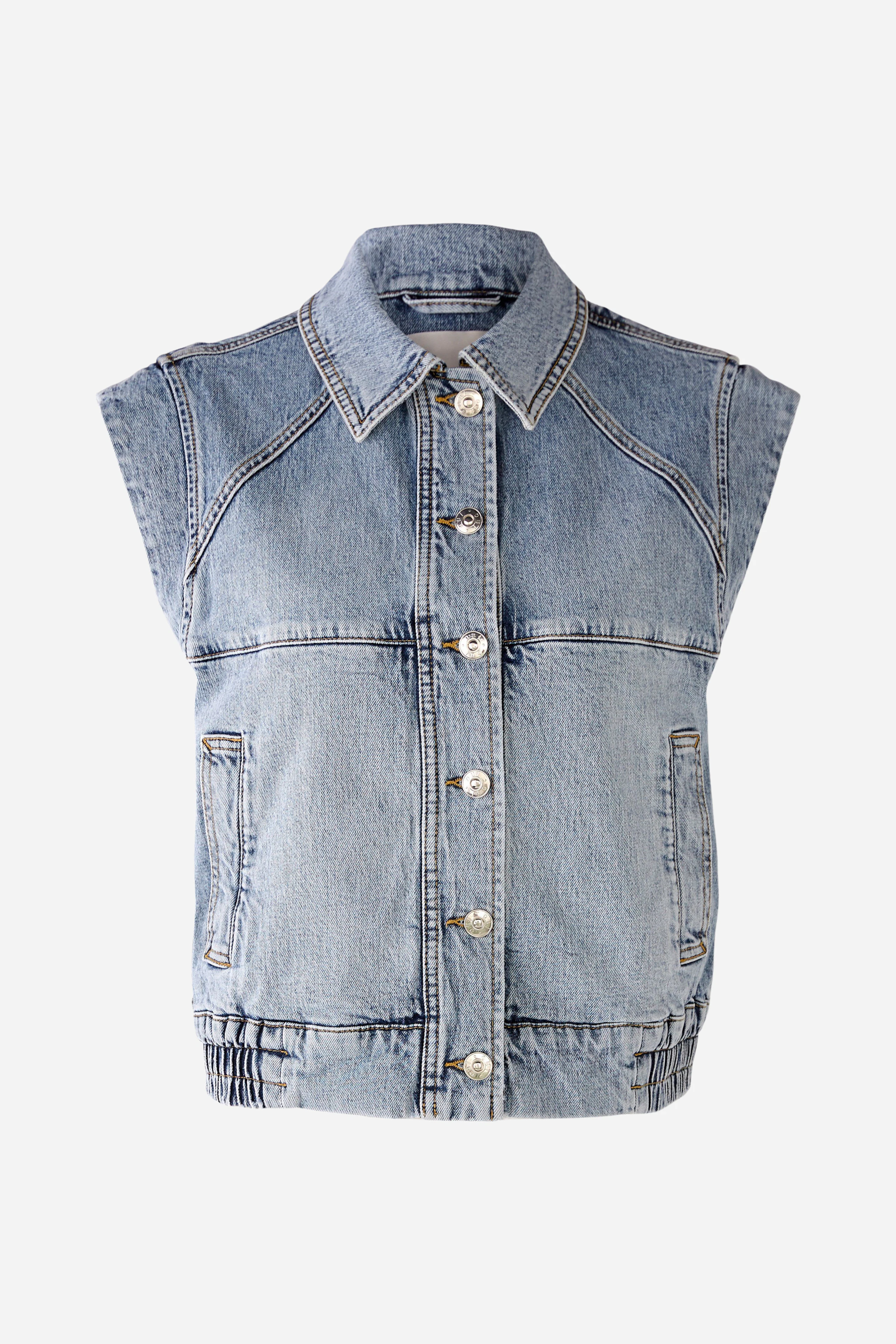 Bild 7 von Weste in authentischem Denim in blue | Oui
