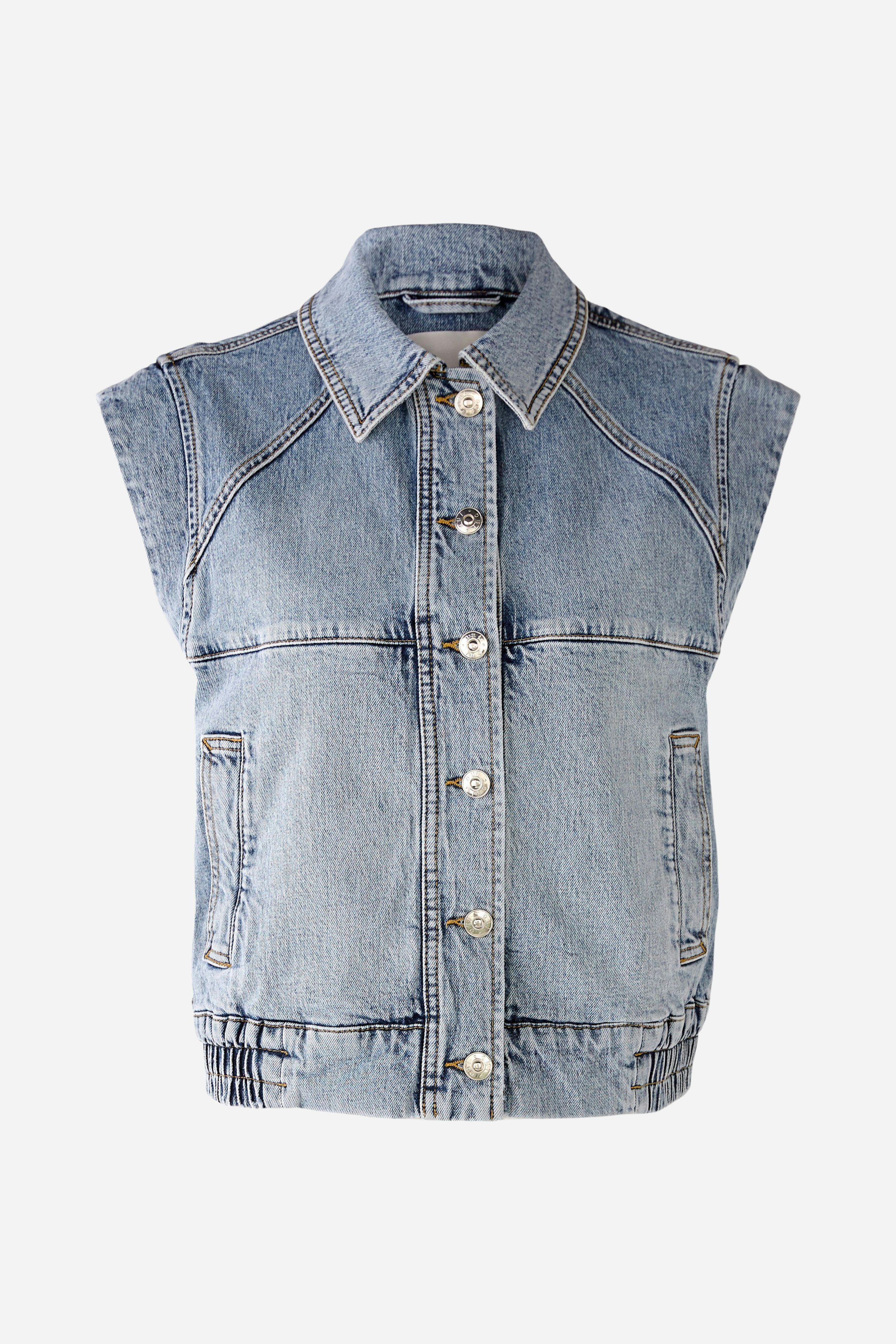 Bild 7 von Weste in authentischem Denim in blue | Oui