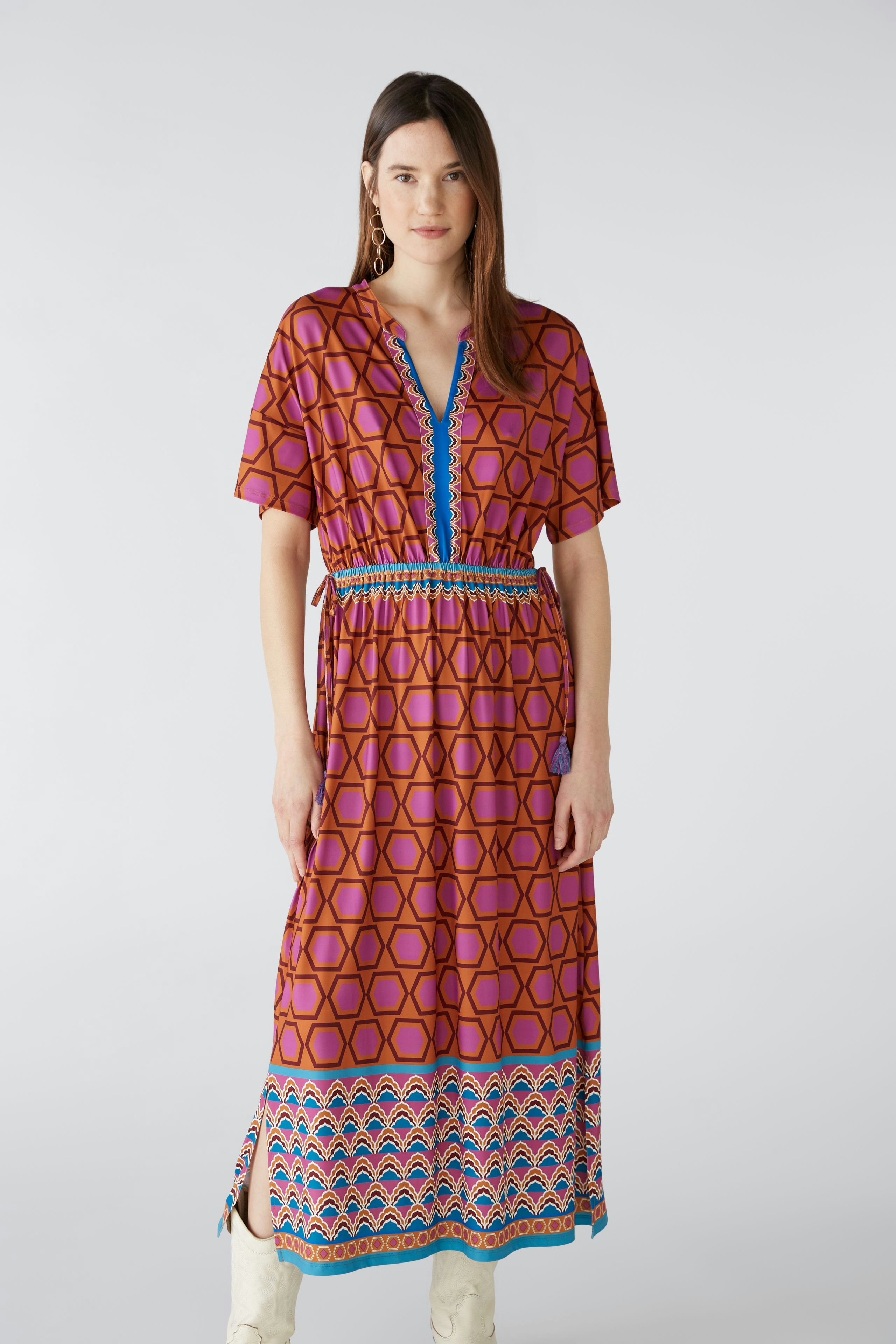 Bild 2 von Maxikleid Silky Touch in pink blue | Oui