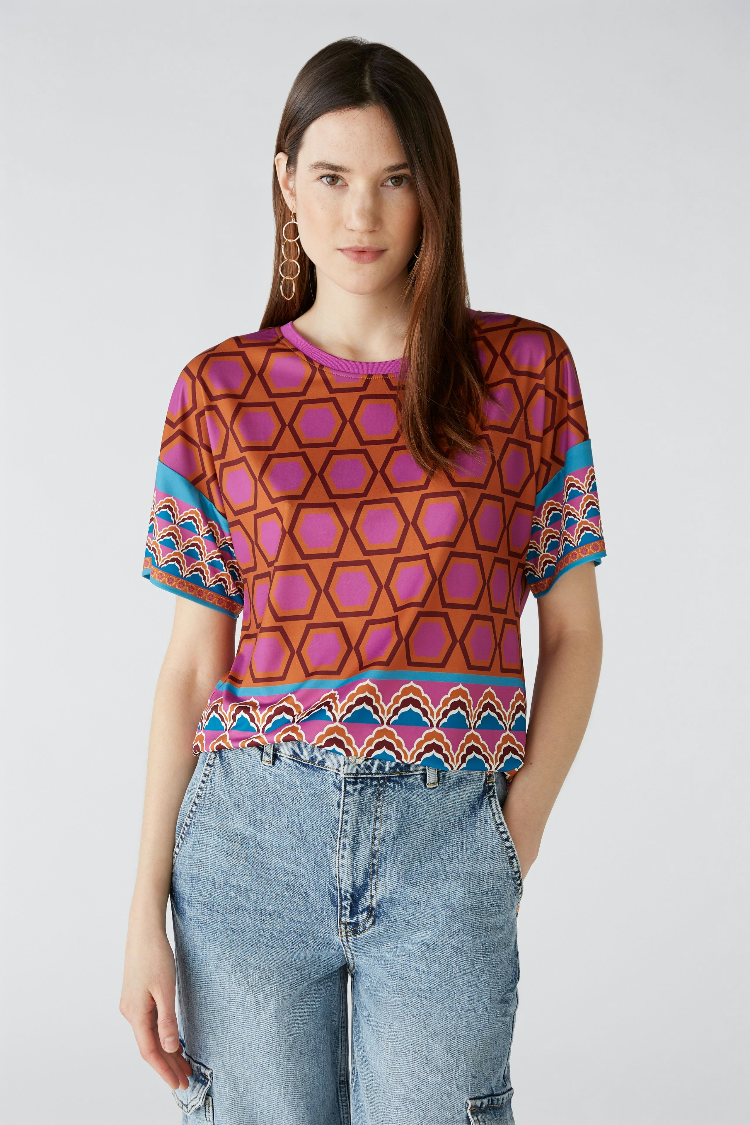 Bild 2 von Blouse in Silky Touch in pink blue | Oui